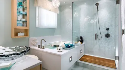 Инновационный подход к организации ванной комнаты: Ванна и душ в одной комнате