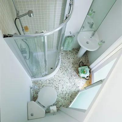 Фотография ванной комнаты с ванной и душем