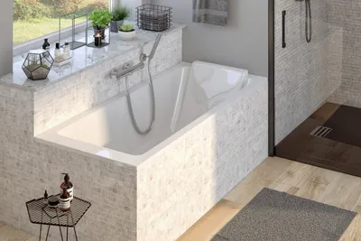 Фото Ванны из кафеля - современные тенденции в дизайне ванной
