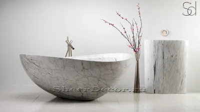 Фото ванна из камня - современный дизайн ванной комнаты