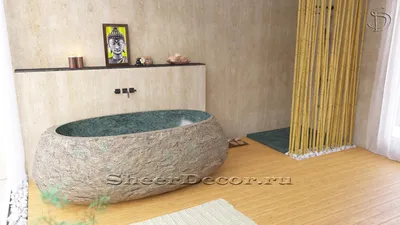 Ванна из камня: создайте атмосферу релаксации и уюта в своей ванной комнате