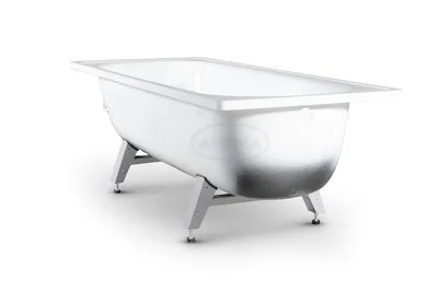 Фото металлической ванны с оригинальным дизайном