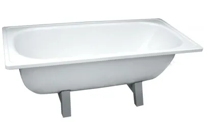 Фото металлической ванны с различными аксессуарами