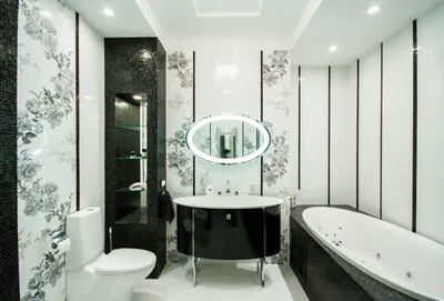 Full HD фото ванной комнаты с пластиковыми панелями