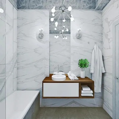 Фото ванной комнаты с пластиковыми панелями для дизайна