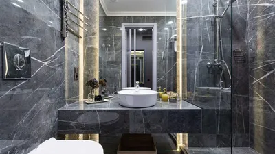 Фотографии ванной комнаты с плиткой в стиле Ван Гог