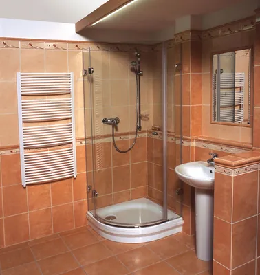 HD фото ванной комнаты с кабиной