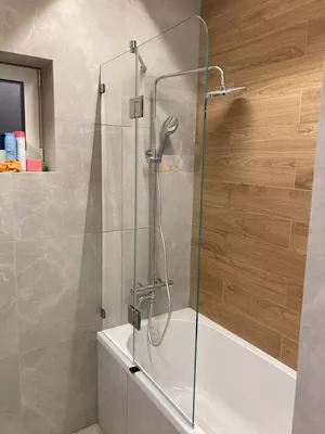 Фото ванной комнаты со стеклянной шторкой - лучшее изображение в хорошем качестве