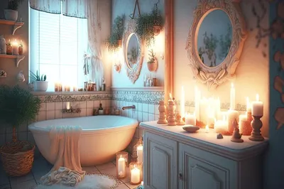 Изображение Ванны со свечами: выберите свой любимый формат для скачивания