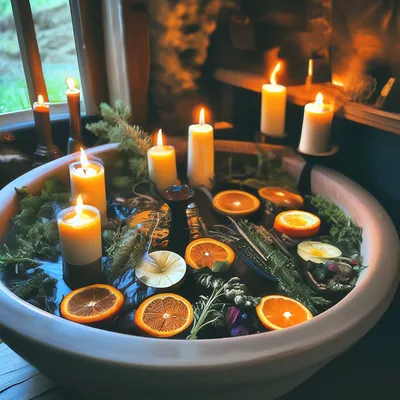 Фотографии ванны со свечами: идеи для уютного вечера