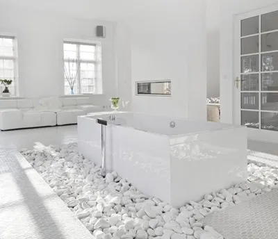 Современные фото ванной комнаты в белом цвете