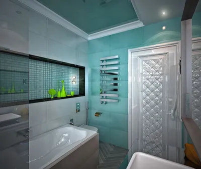 Фото ванной комнаты с минималистичным стилем