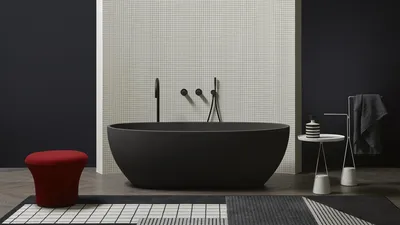 Ванна в черно-белых тонах: современный дизайн и эстетика