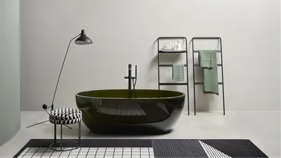 Черно-белая ванная комната: гармония и чистота