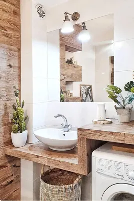 Фото ванной в эко стиле: экологичные материалы и стильные решения