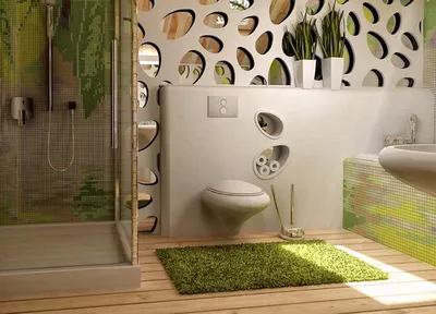 Уникальные идеи для ванной комнаты в эко стиле