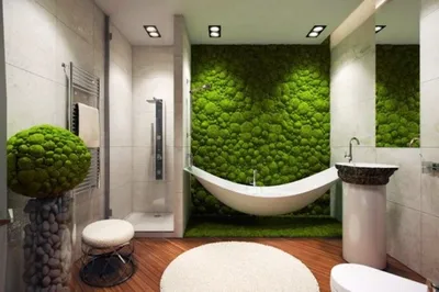 Вдохновение для ванной комнаты в эко стиле: фото примеры