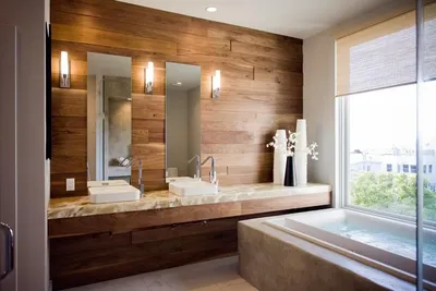 Создайте уникальный интерьер ванной комнаты в эко стиле: фото идеи