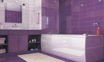 Ванна в фиолетовом цвете. Новые изображения для скачивания