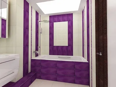 Фото ванной в фиолетовом цвете. Скачать бесплатно в хорошем качестве