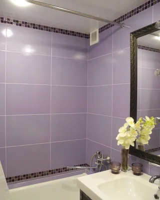 Фото ванны в фиолетовом цвете: идеи для стильного оформления ванной комнаты