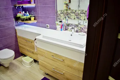 Изображения ванной в фиолетовом оттенке