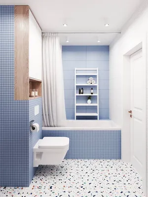 Фото ванны в голубом цвете - выберите размер и формат для скачивания