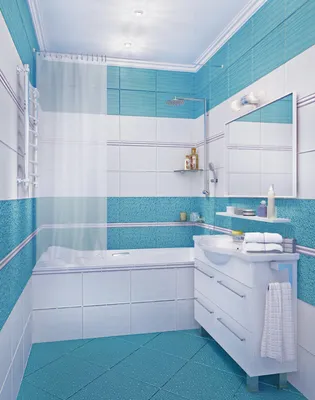 Фото ванной в голубом цвете - скачать изображение в формате JPG, PNG, WebP