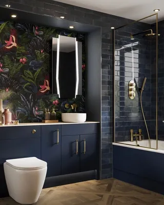 Ванна в голубом цвете - придайте своей ванной комнате особый шарм