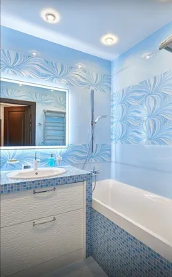 Ванна в голубом цвете - элегантное решение для вашей ванной комнаты