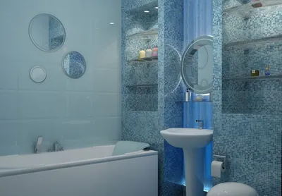 Фотографии ванной в голубом цвете - выберите размер и формат для скачивания