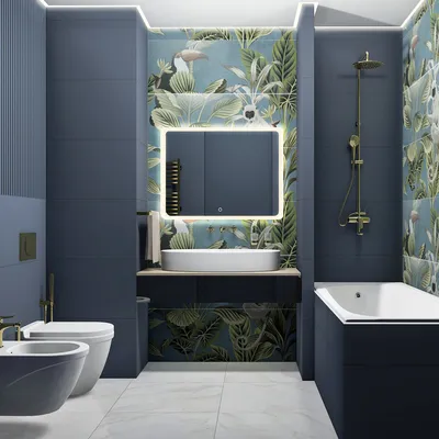 Ванна в голубом цвете - создайте уютную атмосферу в своей ванной комнате