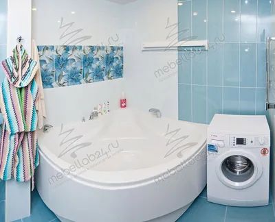 Идеальная ванна в голубых тонах для вашего оазиса ванной комнаты