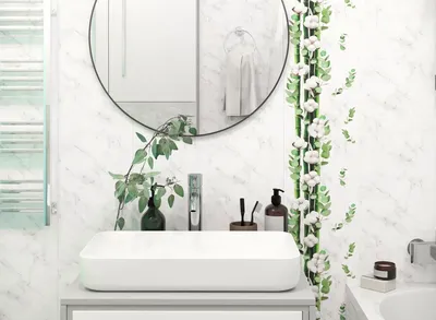 Фото ванной комнаты в пластике с идеями дизайна