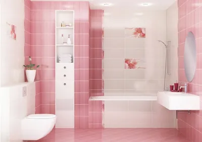 Ванна в розовом цвете: красивое фото для вашей ванной комнаты