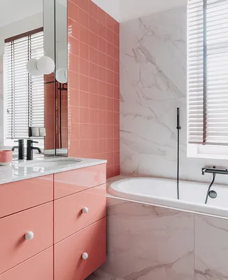 Розовая ванна: фотографии, помогающие выбрать дизайн для вашей ванной комнаты