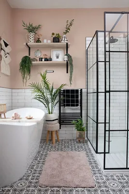 Фото ванной комнаты в розовом цвете 2024 года