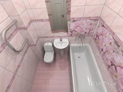 Фото ванной комнаты в розовом цвете в высоком разрешении