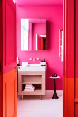 Фото ванной комнаты в розовом цвете - красивые изображения