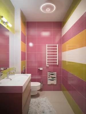 Фото ванной комнаты в розовом цвете - лучшие фотографии