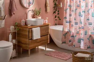 Фото ванной комнаты в розовом цвете - последние изображения