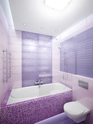 Скачать изображение ванной в сиреневом цвете в формате PNG