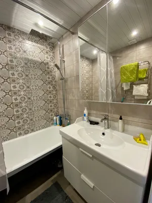 Уникальный интерьер ванной комнаты 130 на 150