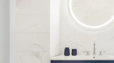 Фото ванной комнаты с белой плиткой - идеи для ремонта