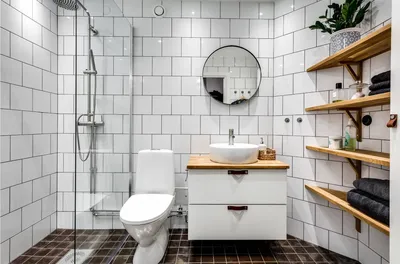 Фото ванной комнаты с белой плиткой в формате PNG