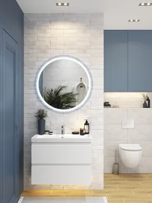 Интерьер ванной комнаты с белой плиткой на фото