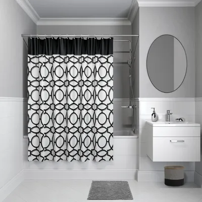 Ванная комната в черно-белых тонах: современный стиль и комфорт