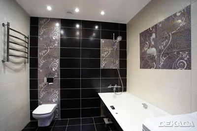 Черно-белая ванная комната: минимализм и эстетика в каждой детали