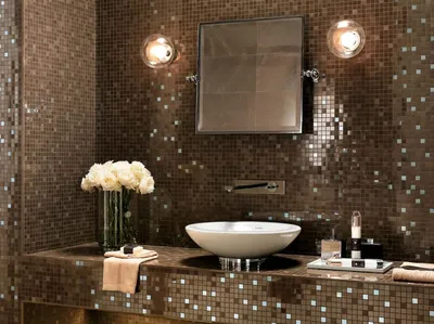 Новые изображения ванной комнаты из мозаики для скачивания