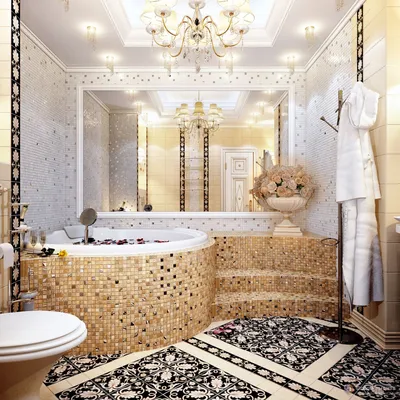 Изображения ванной комнаты из мозаики в разрешении 4K